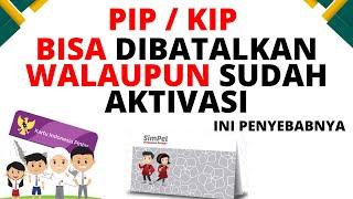 PIP 2022  BISA DIBATAKLAN PIP NYA WALAUPUN SUDAH AKTIVASI  INI PENYEBABNYA