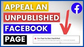 Facebook Page Unpublished How To Get It Back? in 2024
