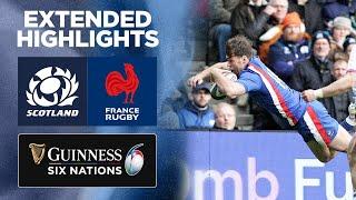Scotland v France  Extended Highlights  2022 Guinness Six Nations