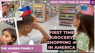 FIRST TIME MAG GROCERY SHOPPING NG MGA BATA SA AMERICA- SHOPPING FOR MOMMY SI BRAEDEN