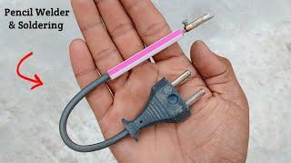 How To Make A simple pencil welder at home for soldering - iron  Soldering tutorial