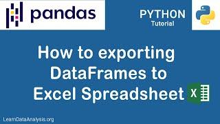 How to export Pandas DataFrames to Excel  Pandas Tutorial