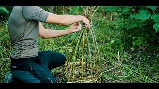 Bushcraft Верша рыболовная КАК СДЕЛАТЬ ЛОВУШКУ ДЛЯ РЫБЫ How to trap a fish