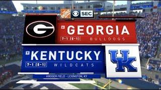 2018 #6 Georgia @ #9 Kentucky Full Game