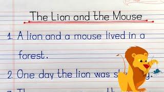 The Lion and the Mouse A Short Story of Friendship and Kindness  10 Lines story  Lets Write