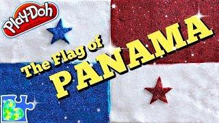 Play-Doh FLAG of PANAMA  Panamanian Flag  Flags of the World