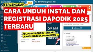 CARA UNDUH INSTAL DAN REGISTRASI DAPODIK 2025 TERBARU