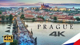 Prague Czech Republic In 4K   With Subtitles