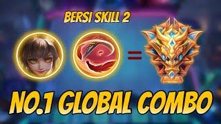 TOP NO.1 GLOBAL COMBO WANWAN WITH BERSI SKILL 2 STRONGEST META COMBO  MAGIC CHESS MLBB