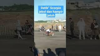 ibarat udah jatuh tertimpa tangga pula Yamaha Scorpio 250cc #dragbike