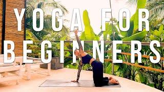 Yoga for Complete Beginners - 25 minute Slow Gentle Relaxing Beginner Stretch Yoga Workout