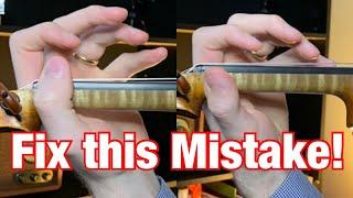 How To Get A Straight Left Wrist On The Violin - 1 EASY TIP