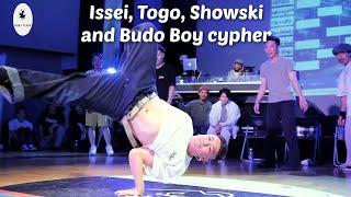 Bboy Issei is back cypher with Togo Ichigeki Showski Yellow Suns and the legend Budo Boy