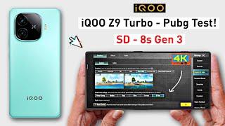 iQOO Z9 Turbo Pubg Test - Graphics Test. SD 8s Gen 3 + 6000mAh Battery.