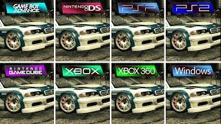 NFS Most Wanted 2005 DS vs GBA vs GameCube vs PC vs PS2 vs PSP vs Xbox vs Xbox 360
