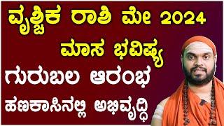 Vruchika Rashi May 2024 Tingala Masa Bhavishya In Kannada  ವೃಶ್ಚಿಕ ರಾಶಿ ಮೇ ತಿಂಗಳ ಭವಿಷ್ಯ 2024