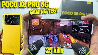 poco x6 pro 5g free fire gaming test high performance 8300 ultra 120hz display first gaming test 4kr