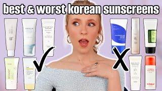 TESTING 10 KOREAN SUNSCREENS ️ COSRX Beauty of Joseon Isntree Purito Skin1004 & more