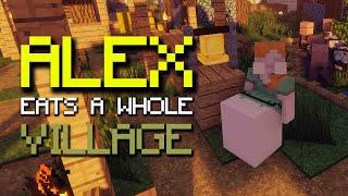Minecraft Vore Alex Eats a Whole Village  Brutoro