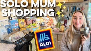 A cheeky ALDI grocery haul  solo mumma cheap food haul  chaotic life updates