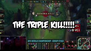 Phreak gets crazy by a Quadrakill of Huni  Worlds 2015