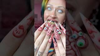 Doing A ZOMBIES Nails???️ 3D Nail Art #halloweennails #nailart #naildesign #nails #nailsart