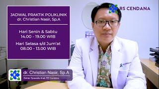 Dokter Spesialis Anak RS Cendana Jakarta  dr. Christian Nasir Sp. A