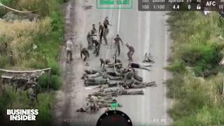 Ukraine Releases Video Of Russian Troops Surrendering After A Surprise Attack  Insider News