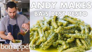 Andy Makes BAs Best Pesto  From the Test Kitchen  Bon Appétit