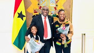 Afronitaa & Abigail Visits Ghana High Commission in London.