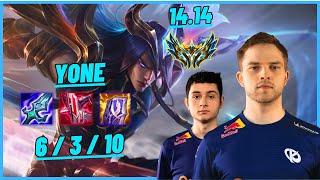 KCB ABBEDAGGE YONE VS BKR CZEKOLAD TRISTANA MID - EUW CHALLENGER - PATCH 14.14