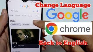 How to Change Language Google and Chrome back to English