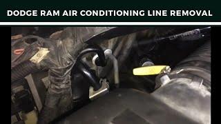 Dodge ram air conditioning line removal