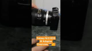 A look back at a Fotasy Nikon G type lens to EOS M adapter. #SHORTS