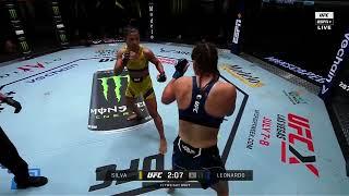 Natalia Silva TKOs Victoria Leonardo  UFC VEGAS 73 