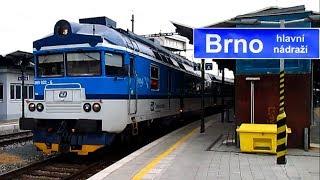 Vlaky v Brně 3  Trains in Brno 3 + RegioJet na 2.n.+ RegioJet on Platform 2