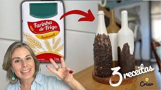 3 RECEITAS DE PASTA DE TEXTURA  Com materiais orgânicos Faça você mesmo