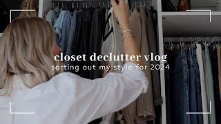 Declutter my wardrobe with me Editing my style for 2024  Decluttering series part 2