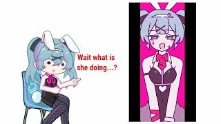 Pure Pure Miku Reacts To Rabbit Hole