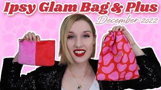 Ipsy Glam Bag & Glam Bag Plus  Unboxing & Try-On  December 2022