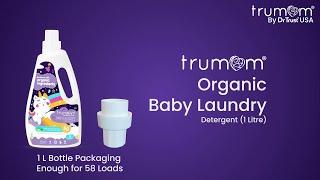 Trumom USA ORGANIC Baby laundry Detergent - Australian Made Safe Toxins Harmful Chemical Free