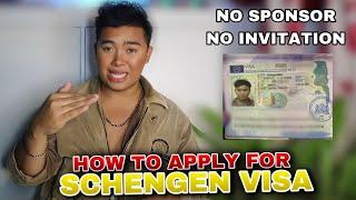 HOW TO APPLY FOR SCHENGEN VISA FOR EUROPE SOLO TRAVELER WITHOUT SPONSOR
