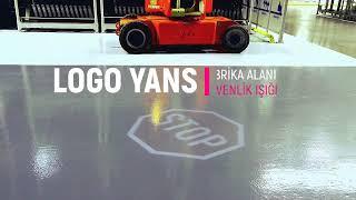 Stop Güvenlik Işığı Dur Güvenlik Işığı  Fabrika Alanı Uyarı İşareti Forklift Uyarı İşareti