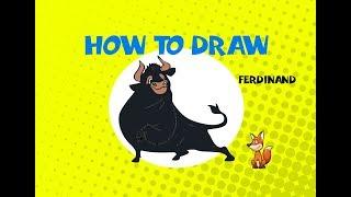 How to draw Ferdinand the Bull - Learn to Draw - ART LESSON