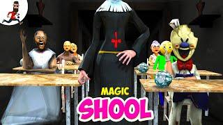 Magic School  Funny Animation Granny Ice Scream Evil Nun Baldi vs Aliashraf