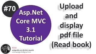 #70 Upload and view a pdf file in asp.net core  Asp.Net Core tutorial