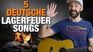 5 einfache deutsche Lagerfeuer Lieder die du kennen solltest - auf der Gitarre