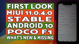 First Look  Poco F1 MIUI 11.0.4.0 Stable  Official Android 10  Whats New & Missing