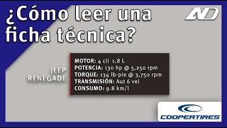 ¿Cómo leer una ficha técnica de auto? - Cooper Consejos en AutoDinámico