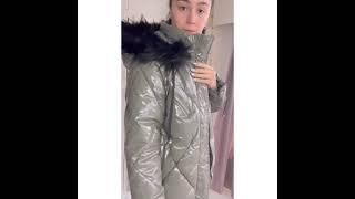 squeaky vinyl luxe zip  puffer